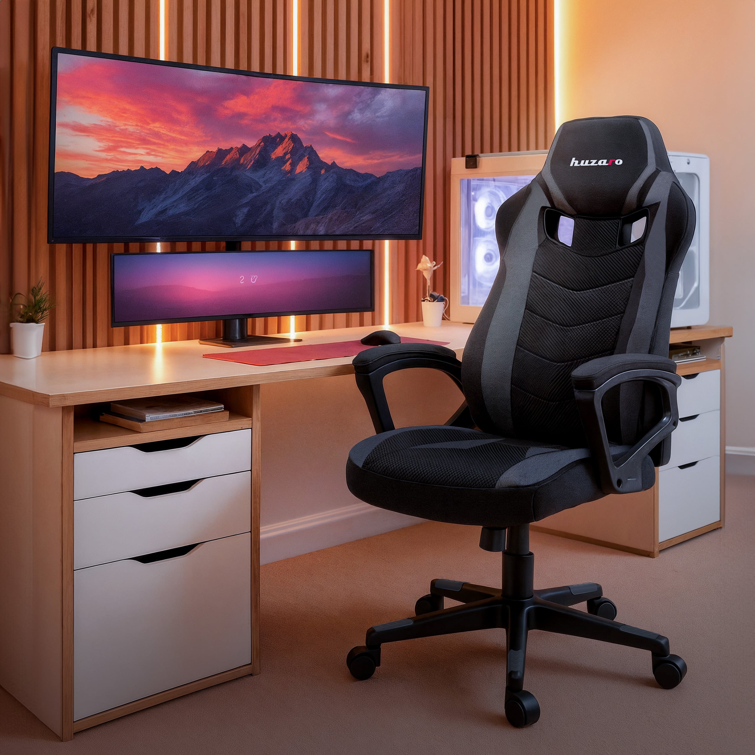 Prawy bok fotela Huzaro Force 2.5 Grey Mesh